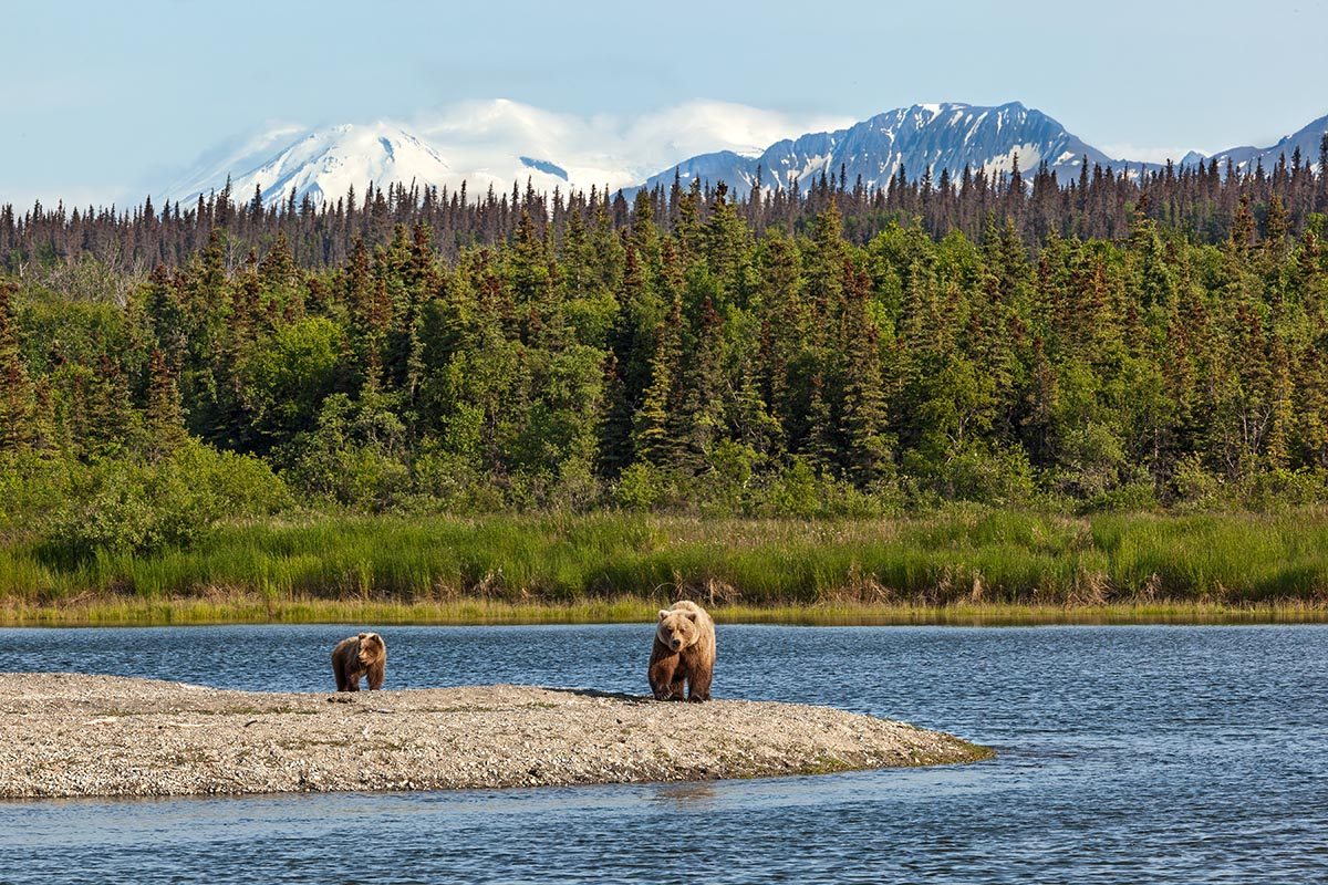 shutterstock_207044860 Hiking in Katmai National Park. Accessible only by float plane